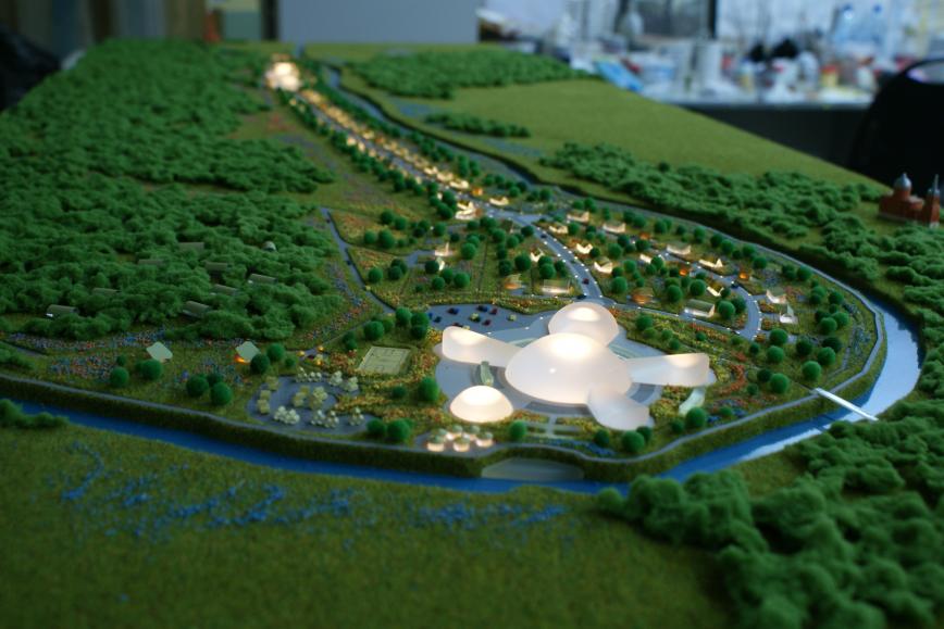 Архитектурный макет "Экопоселок Нара"