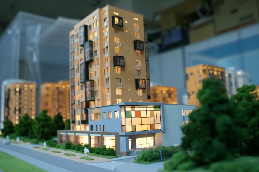 Архитектурный макет ЖК Пресня. 1:200 Архитектурные макеты